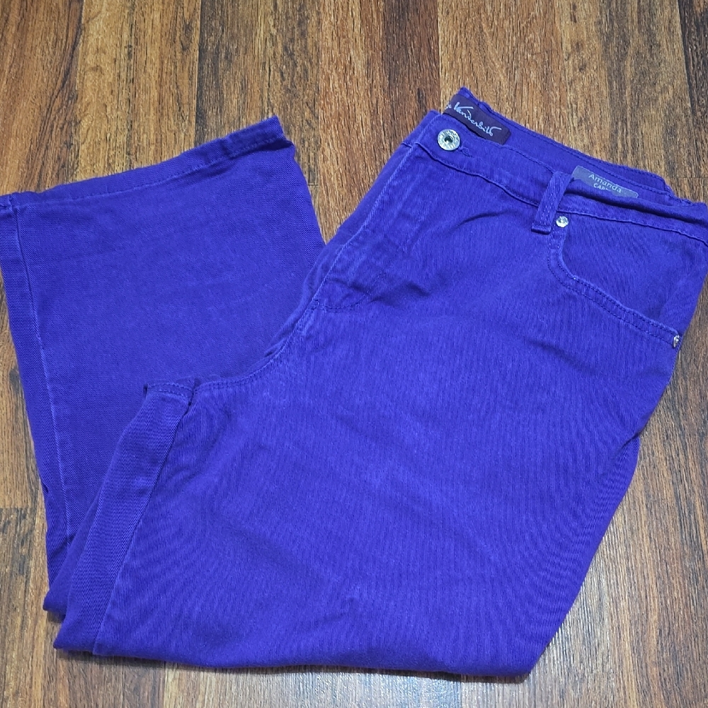 Gloria Vanderbilt Women's Vibrant Purple Straight Leg Jeans
